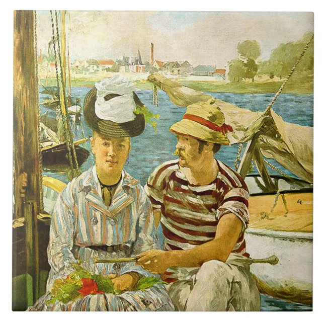 Azulejo Poster de Argenteuil Edouard Manet (Frente)
