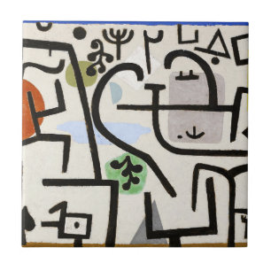 Azulejo Póster de arte abstracto de Paul Klee Rich Harbor