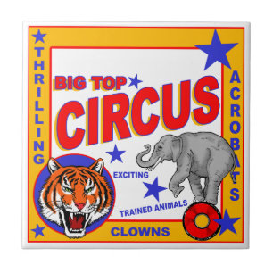 Azulejo Poster de circo de época