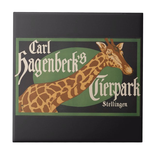 Azulejo Poster de circo Tierpark de Carl Hagenbeck (Frente)