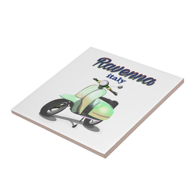 Azulejo Poster de Viajes de Ravenna Italia (Lado)