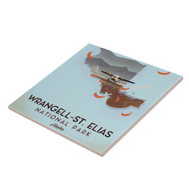 Azulejo Póster del Parque Nacional Wrangell-St. Elias Alas (Lado)