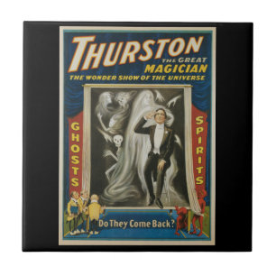 Azulejo Póster Mágico Vintage, Thurston, El Gran Mago