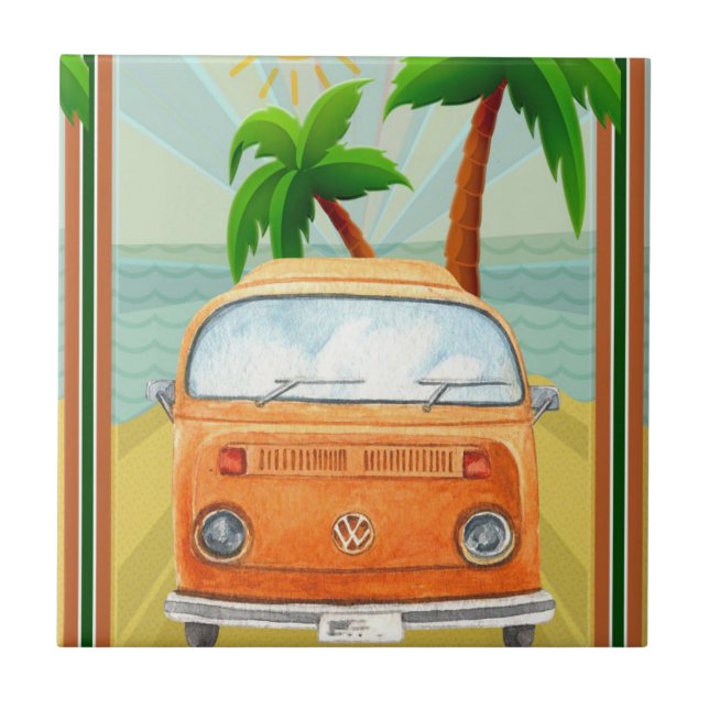 Azulejo Poster: Viajes a California (Frente)