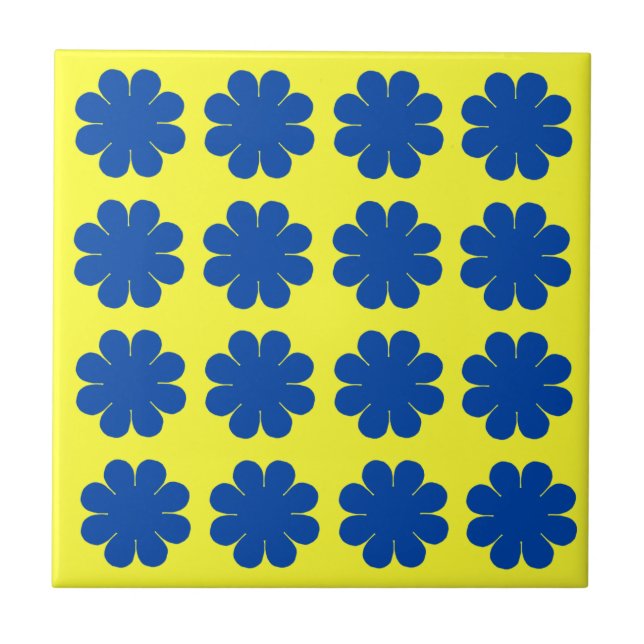 Azulejo Potencia de flor de personalizable (Frente)