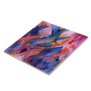 Azulejo "Potencial desatado" arte abstracto contemporáneo