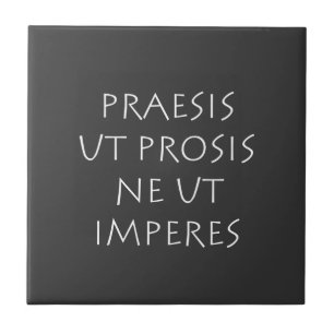 Azulejo Praesis ut prosis ne ut imperes