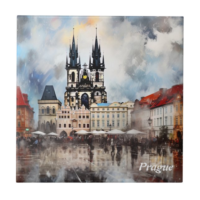 Azulejo Praga, República Checa (Frente)