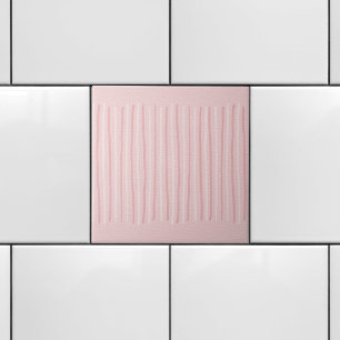 Azulejo Preciosas rayas verticales rosadas blancas delicad