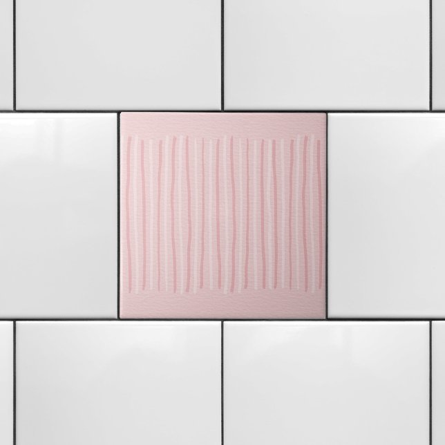 Azulejo Preciosas rayas verticales rosadas blancas delicad (Subido por el creador)