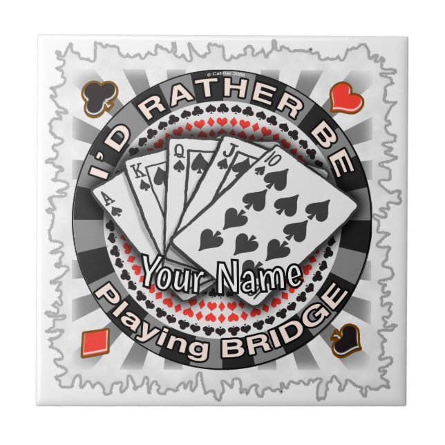 Azulejo Prefiero Jugar Bridge (Frente)