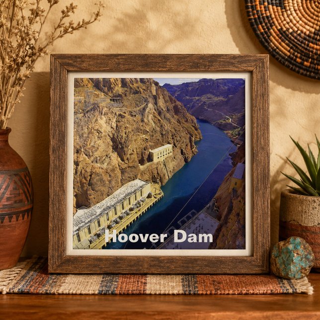 Azulejo Presa Hoover en Arizona (Hoover Dam in Arizona Ceramic Tile)