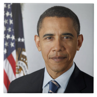Azulejo Presidente estadounidense Barack Obama en la Casa