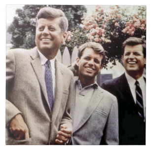 Azulejo Presidente estadounidense John Kennedy & Robert & 