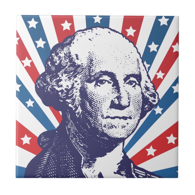 Azulejo presidente George Washington (Frente)