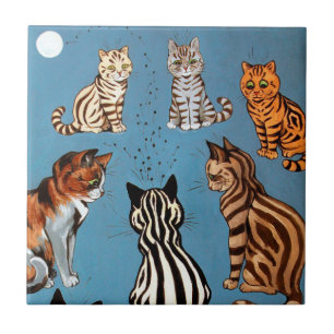 Azulejo Primadonna de la noche, Louis Wain