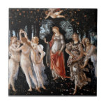 Azulejo Primavera Botticelli<br><div class="desc">Primavera por Botticelli. Retrato clásico de varias figuras en la naturaleza. Reproducción de obras famosas de imágenes artísticas de dominio público.</div>