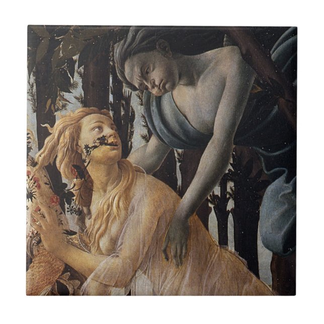 Azulejo Primavera, Chloris y Céfiro, Sandro Botticelli (Frente)