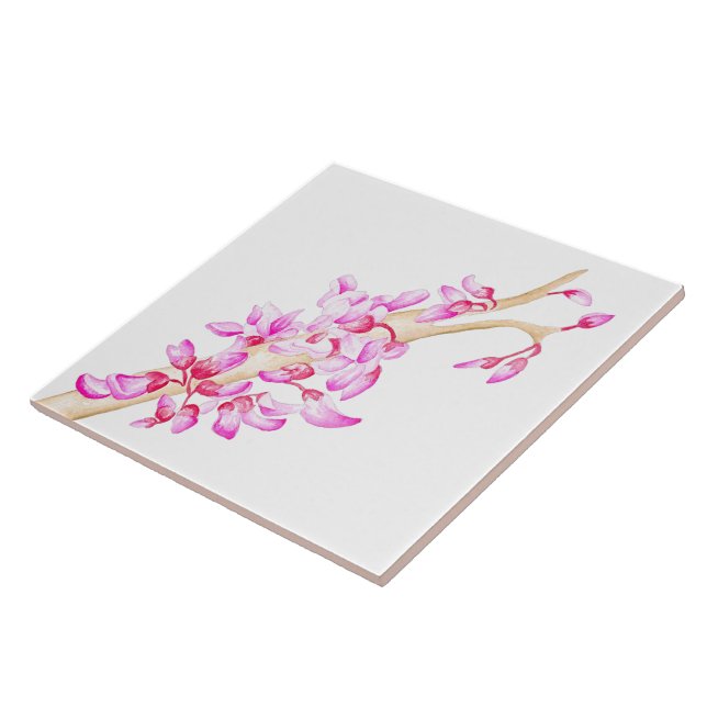 Azulejo Primavera deliciosa en un mosaico cerámico (R) (Lado)