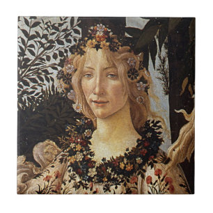 Azulejo Primavera, detalle de Flora por Sandro Botticelli