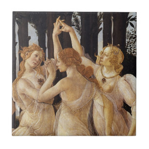 Azulejo Primavera, Las Tres Gracias por Sandro Botticelli