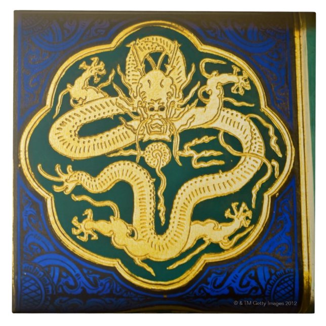 Azulejo Primer de una pintura, torre de Buda 2 (Frente)