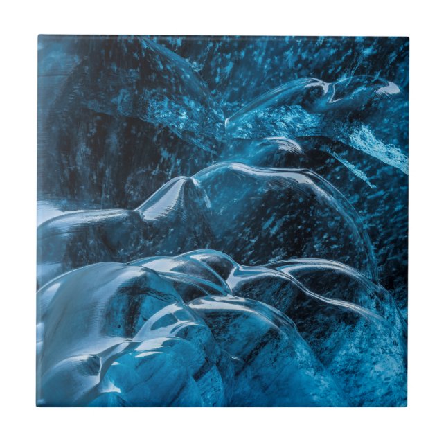 Azulejo Primer plano de paredes de hielo azul (Frente)