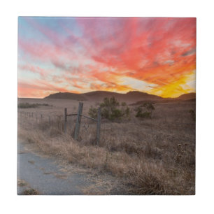 Azulejo Primera puesta del sol del día