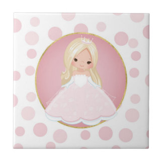 Azulejo Princesa rosa rubia