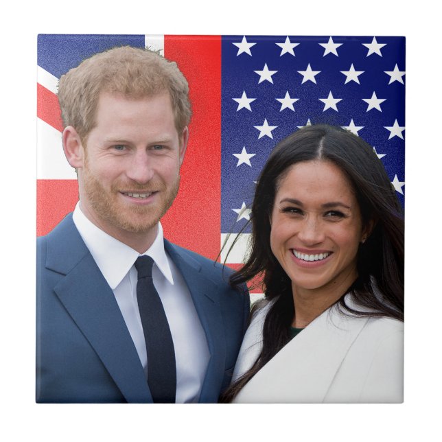 Azulejo Príncipe Boda Harry y Meghan Markle (Frente)