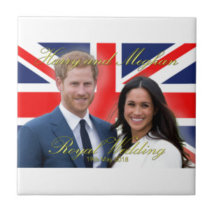 Azulejo Príncipe Harry y Meghan Markle Boda Real