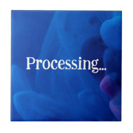 Azulejo Processing in Blue Background