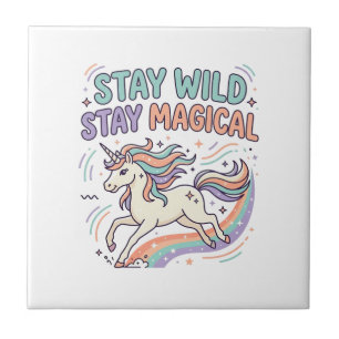 Azulejo Producto de moda gráfico Unicornio Permanece Salva