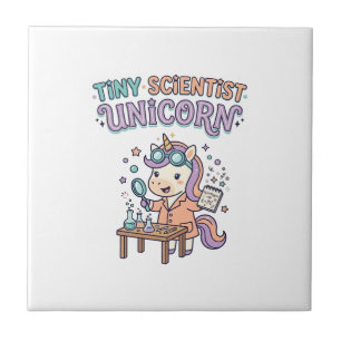 Azulejo Producto de Moda Unicornio Científico Pequeño Unic