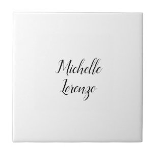 Azulejo Profesional Moderno y sencillo nombre