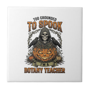 Azulejo Profesor de Botánica de Halloween Grabado Antiguo