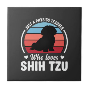 Azulejo Profesor de Física Amante del Perro Shih Tzu