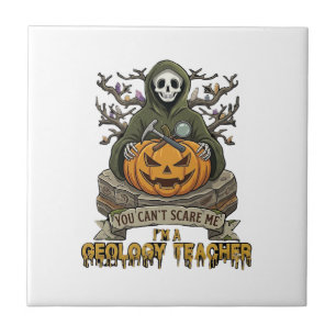 Azulejo Profesor de Geología No Puedes Asustarme Halloween
