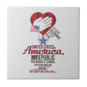Azulejo Promesa de Lealtad de los Estados Unidos
