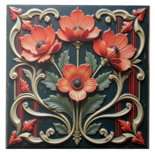 Azulejo Protegida de la amapola
