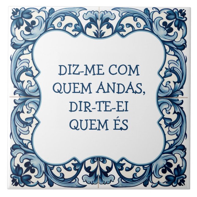 Azulejo Provérbio português (Frente)