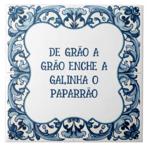 Azulejo Provérbio português