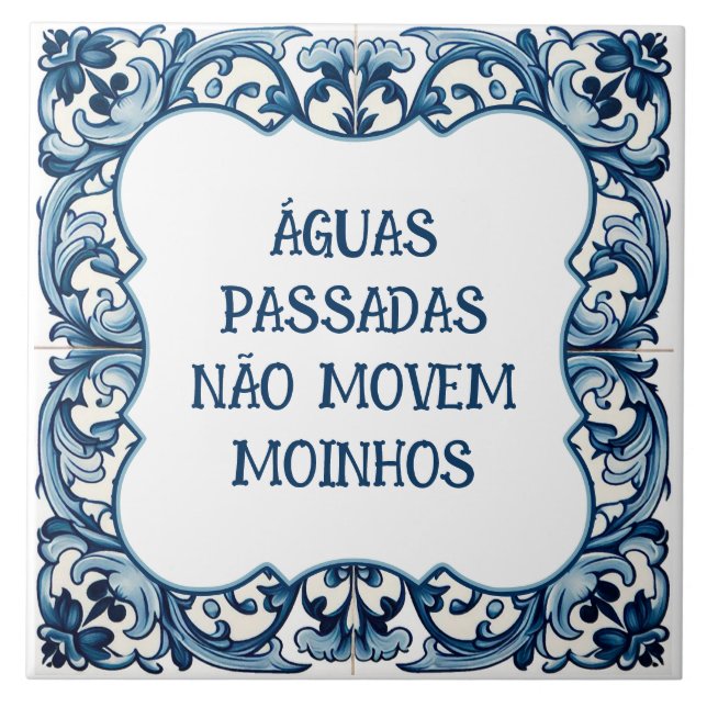Azulejo Provérbio português (Frente)