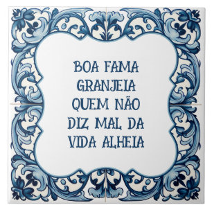 Azulejo Provérbio português