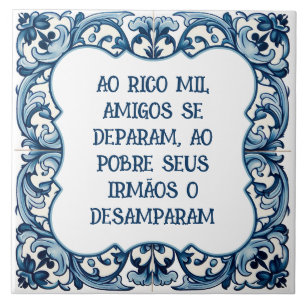 Azulejo Provérbio português