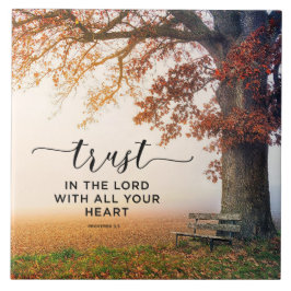 Azulejo Proverbios 3:5 Confiar en el Señor con todo su cor