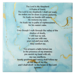 Azulejo Psalm 23 biblical quotes