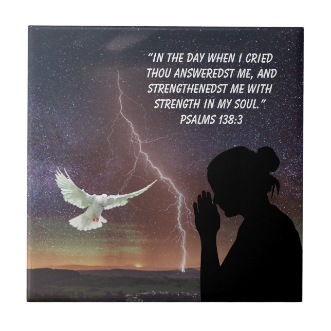 AZULEJO PSALMS 138:3   (Frente)