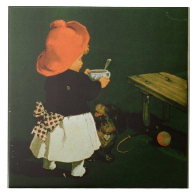 Azulejo Publicidad de poster para la 'malta Coffee de (Frente)