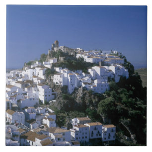 Azulejo Pueblo Blanco de Casares, Andalucía, España